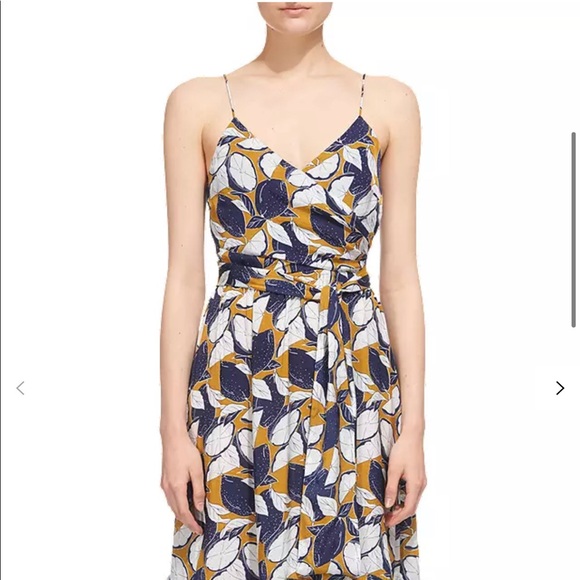 Whistles Lemon Print Dress - Picture 2 of 4